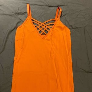 Women’s orange tank top size small/medium
